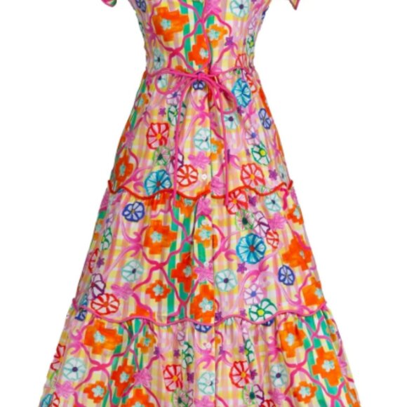 CeliaB Baba Voyager Print Midi Dress XS - Brand New - Picture 3 of 5